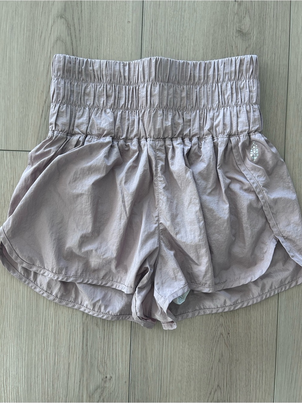NWOT Free People Movement The Way Home High-Waist Light Mauve Women's Shorts M